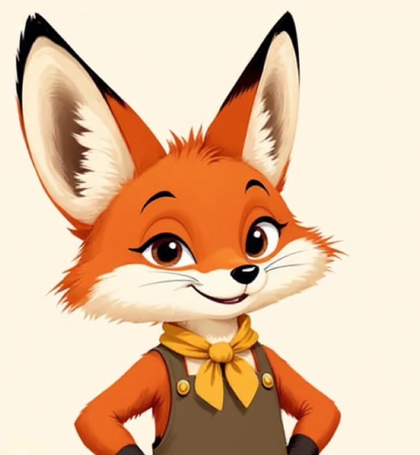 The mascot regenerated with the eyes locked to the anchor: on model again